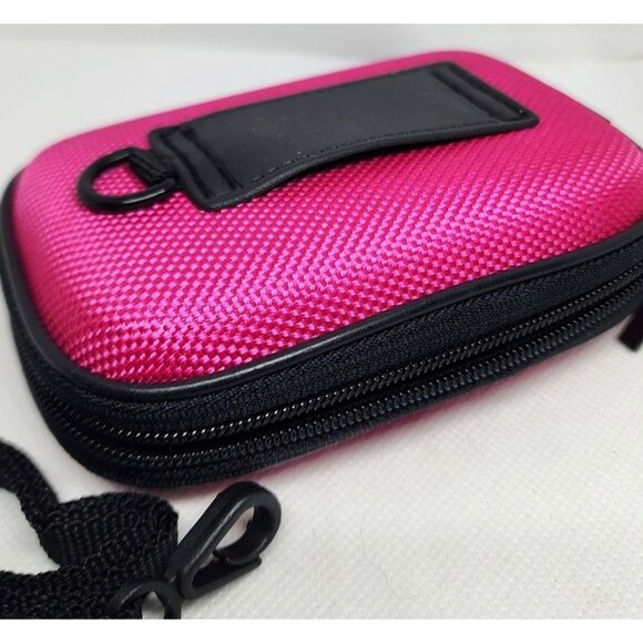 Durable Pink Camera Bag/Wallet with Belt Clip and Hand Bracelet - Hard Shell - Picture 14 of 16